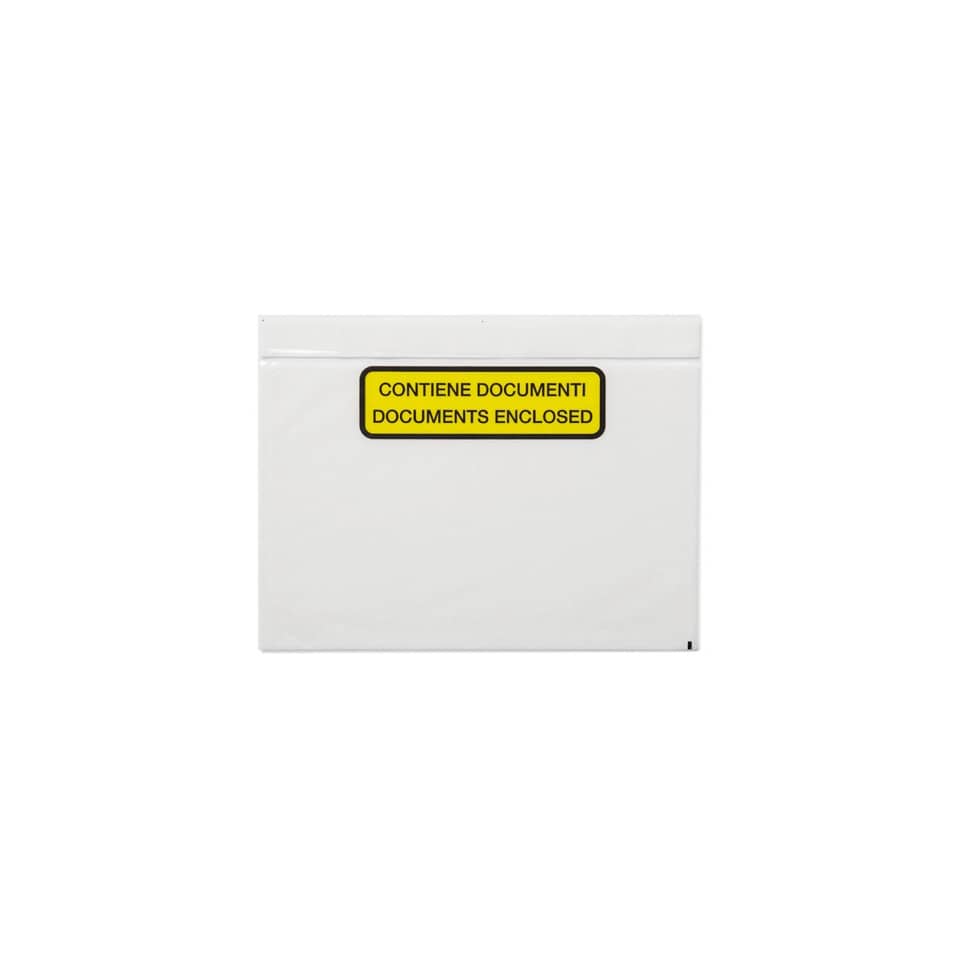 Buste autoadesive portadocumenti Trasparenti WePack - 24x18 cm Trasparente (conf.1000)-93069 - Loveoffice