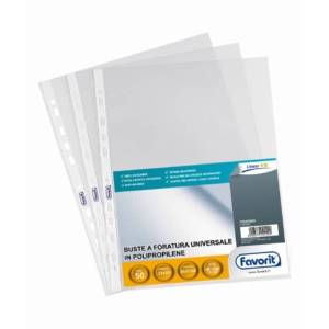 Buste a foratura buccia d'arancia Favorit - Linear (medio spessore) - 23x33 cm - 100460066 (conf.50)-0