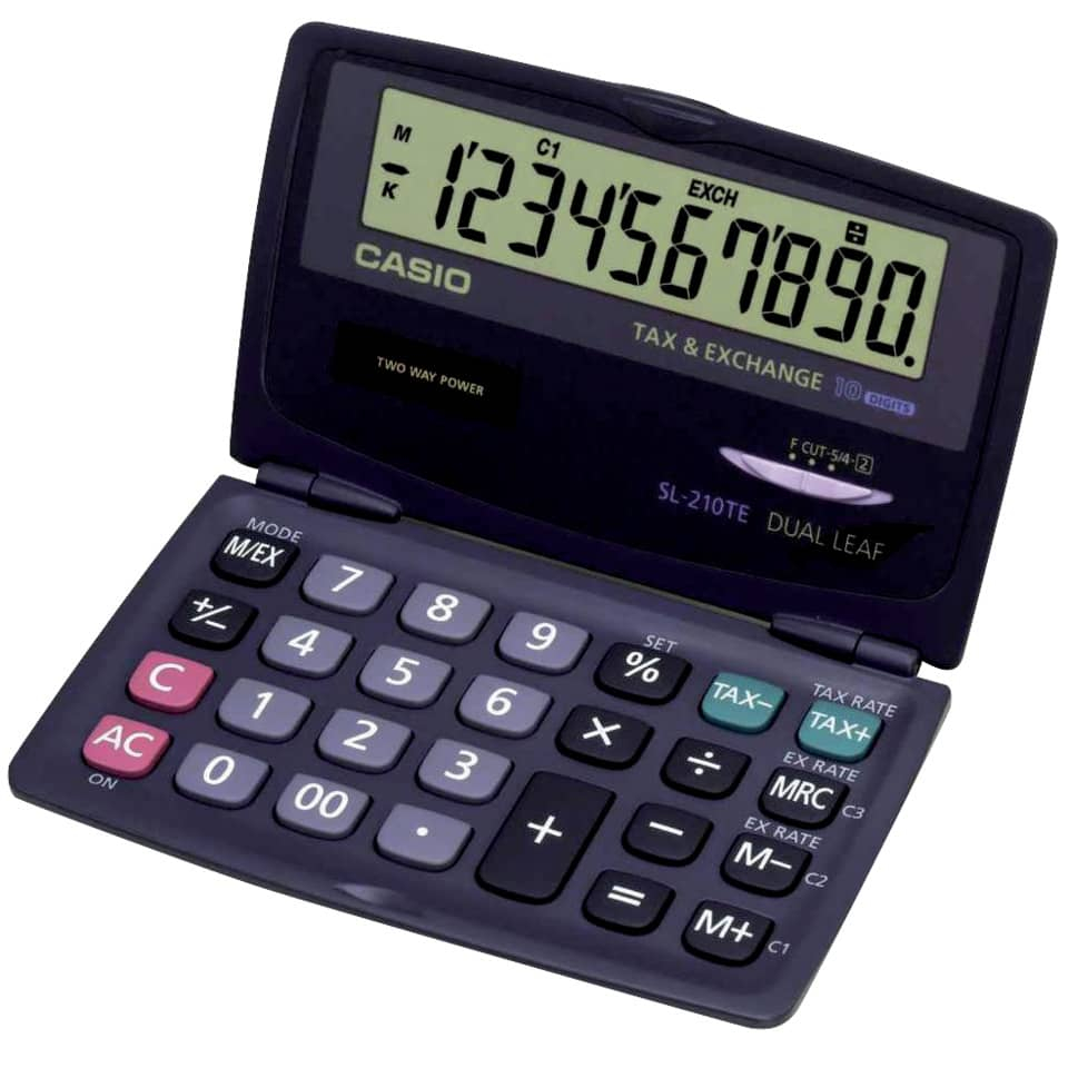Calcolatrice tascabile SL-210TE Casio - SL-210TE-0 - Loveoffice