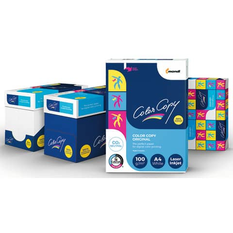 Cartoncini Bianchi Color Copy Mondi - Risma carta SRA3 - 250 g/m² - 45x32 cm (125 fogli)-110474 - Loveoffice
