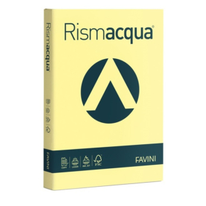 Cartoncini colorati Rismacqua Favini A4 - 200 g/m² - Giallo chiaro (125 fogli)-0