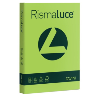 Cartoncini colorati Rismaluce Favini A4 - 200 g/m² - Verde pistacchio (125 fogli)-0