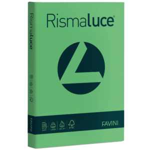 Cartoncini colorati Rismaluce Favini A3 - 140 g/m² - Verde - 29,7x42 cm (200 fogli)-0