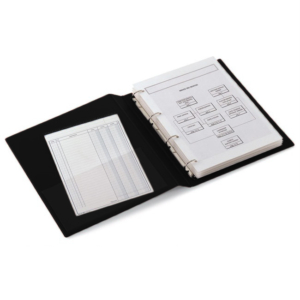 Raccoglitore ad anelli Sei Rota - Sanremo 2000 - Anelli a D - Dorso 4,5 cm - 25x35 cm - Nero-0