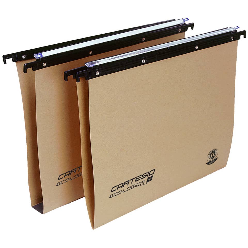 Cartelle sospese orizzontali Linea Cartesio Eco-logica Bertesi - per cassetto - 33 cm - U3 (conf.25)-0 - Loveoffice