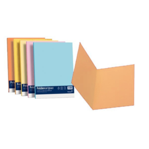 Cartelline cartoncino - Luce&Acqua Favini - Senza lembi - 25x34 cm - Camoscio (conf.50)-0