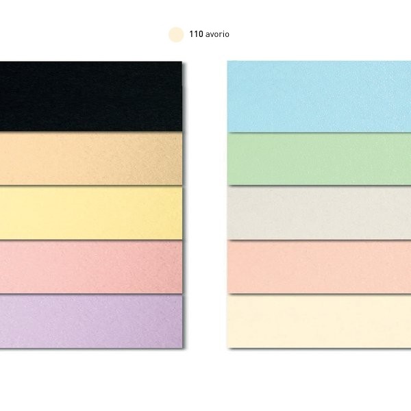 Cartoncini Bristol AvorioFavini - Lisci - 200 g/m² - 70x100 cm (Conf.10)-79377 - Loveoffice