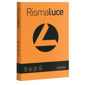 Cartoncini colorati Rismaluce Favini A3 - 140 g/m² - Arancio - 29,7x42 cm (200 fogli)-0