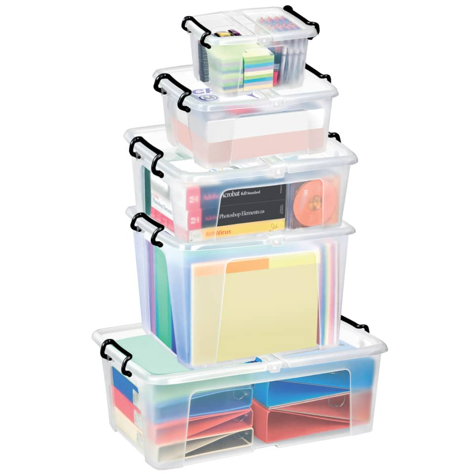 Contenitore con coperchio Smart Box Strata - 70x45x24,1 cm - 50 litri - HW675-185011 - Loveoffice