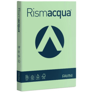 Cartoncini colorati Rismacqua Favini A4 - 140 g/m² - Verde chiaro (200 fogli)-0