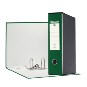 registratori con custodia verde esselte