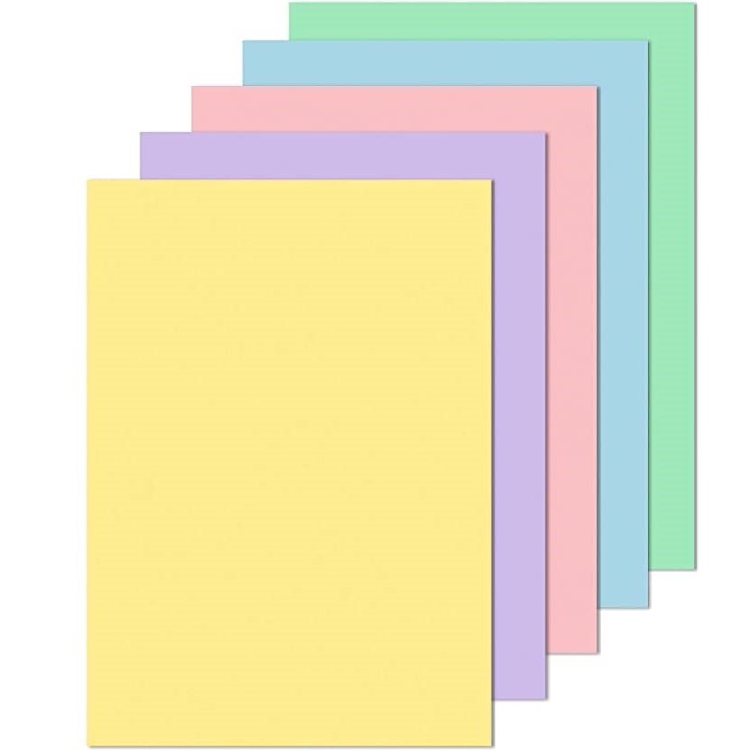 Cartoncini colorati A3 Rismacqua Favini - 140 g/m² - 5 colori assortiti - 29,7x42 cm (200 fogli)-184829 - Loveoffice