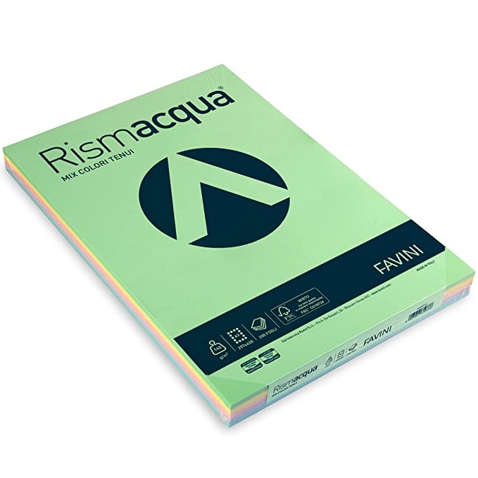 risme carta colorata assortiti da 200 - Loveoffice