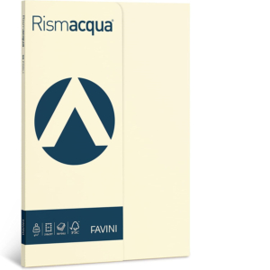Risma cartoncini colorati - Rismacqua Favini Small - A4 - 200 g/m² - Avorio(50 fogli)-0