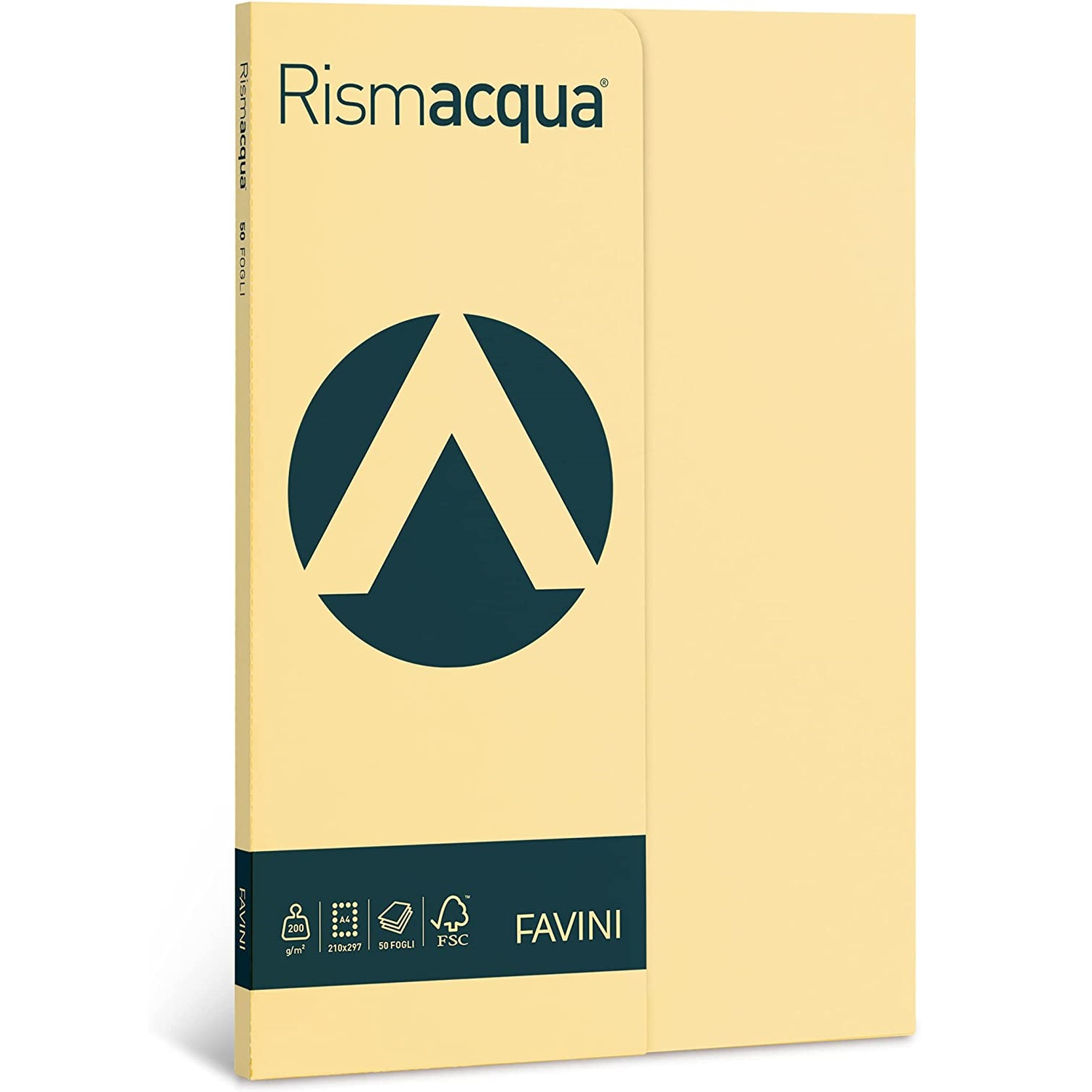 Risma cartoncini colorati - rismette Favini - tenui - A4 - 200 g/m² - camoscio (50 fogli)-0 - Loveoffice