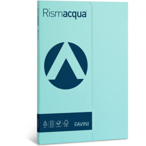 Risma cartoncini colorati - rismette Favini - tenui - A4 - 200 g/m² - celeste (50 fogli)-0