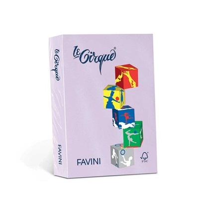 Risma carta colorata Le Cirque Favini - A4 - 80 g/m² - Lilla (risma da 500 fogli)-0 - Loveoffice