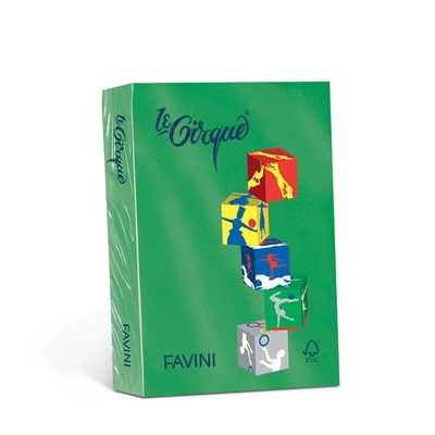 Risma carta colorata Le Cirque Favini - A4 - 80 g/m² - Verde bandiera (risma da 500 fogli)-0 - Loveoffice