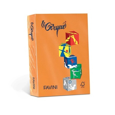 Risma carta colorata A4 Le Cirque Favini - A4 - 80 g/m² - Arancio tropico (risma da 500 fogli)-0 - Loveoffice