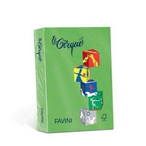 Risma carta colorata Le Cirque Favini - A4 - 80 g/m² - Verde prato (risma da 500 fogli)-0