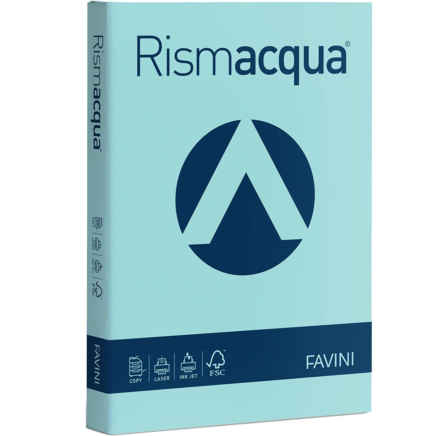 Risma carta colorata Rismacqua Favini A4 - 90 g/m² - celeste (300 fogli)-0 - Loveoffice