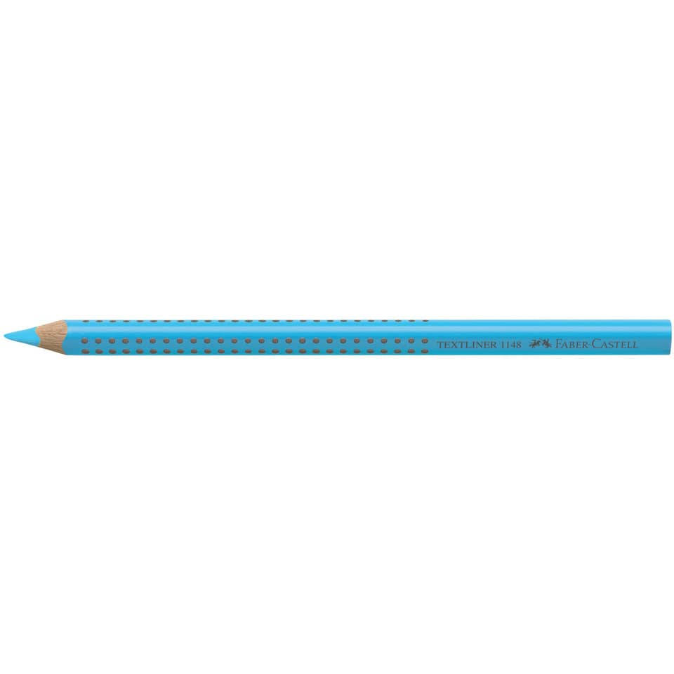 Matita Evidenziatore Azzurra presa ergonimica Textliner Dry 1148 Faber Castell - 114851-0 - Loveoffice