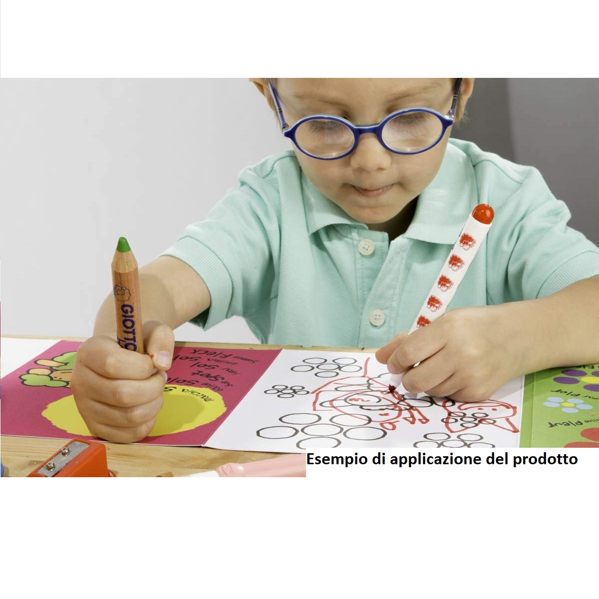 Schoolpack Super matitoni colorati GIOTTO Be-bè - 7 mm - da 2 anni in poi (conf.36+3 temperinini)-79241 - Loveoffice