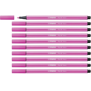 Stabilo pen 68 Fluo - pennarelli Rosa fluorescenti - 1 mm - dai 7 anni (conf.10)-0
