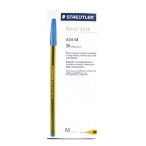 Penne a sfera Noris® Stick Staedtler - Blu - 1 mm (conf.20)-0