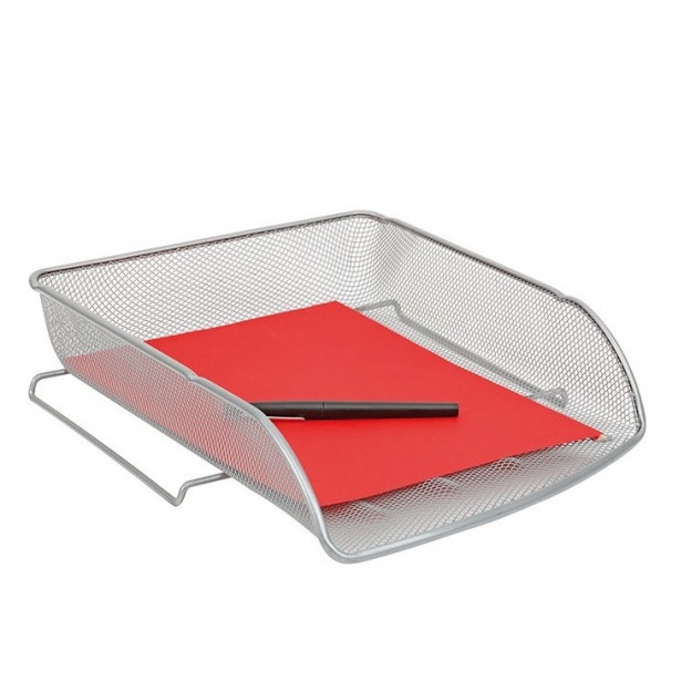 Portacorrispondenza Mesh Alba - Frontale - Argento-0 - Loveoffice