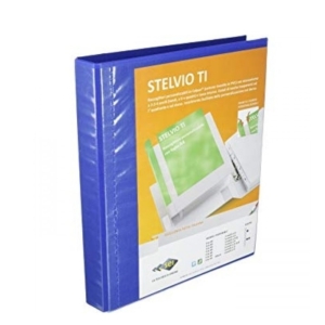 Raccoglitore ad anelli A4 personalizzabile - Sei Rota Stelvio TI - Dorso 4 cm - anelli a D ø30 mm - Blu-0