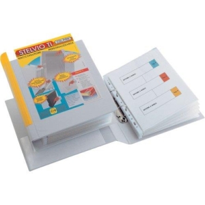 Raccoglitore 2 anelli personalizzabile A4 - Sei Rota Stelvio TI - Dorso 5,5 cm - anelli a D - Bianco -0