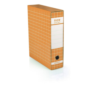 Registratore New Color Brefiocart - Protocollo - Dorso 5 cm - 35x28,5 cm - Arancione-0