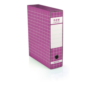 Registratore New Color Brefiocart - Protocollo - Dorso 5 cm - 35x28,5 cm - Fucsia-0