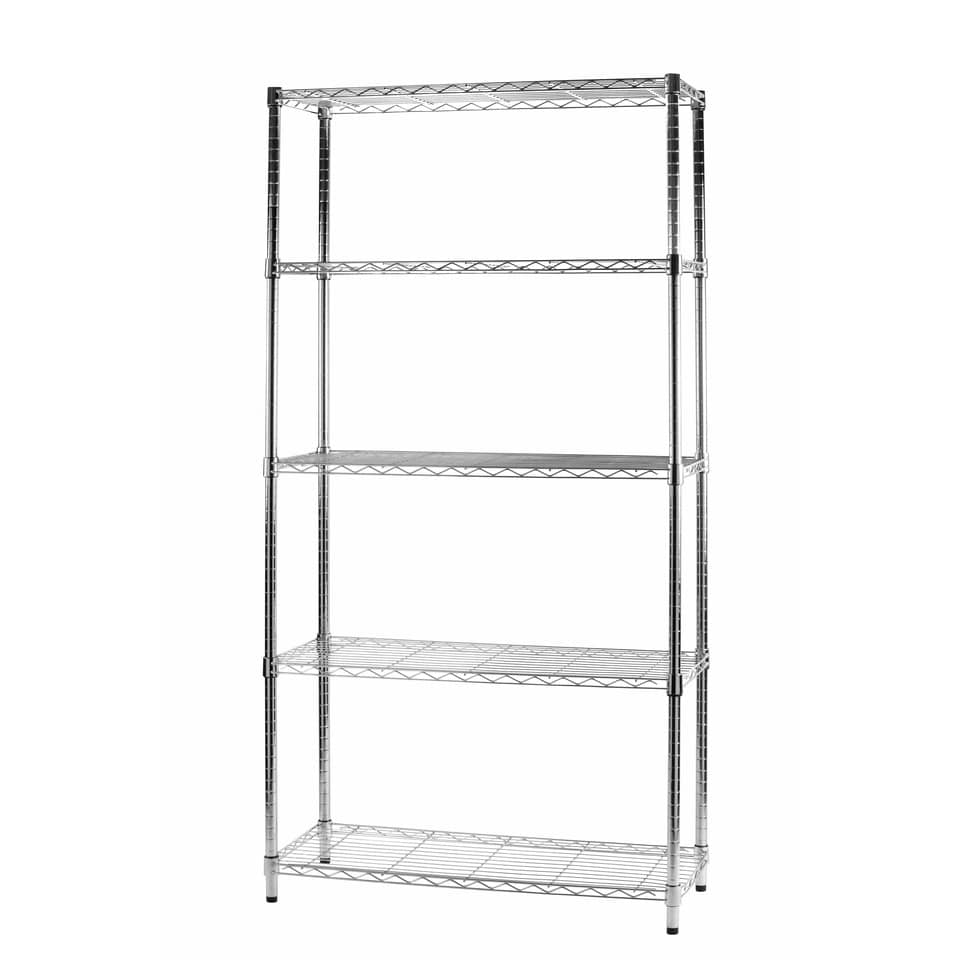 Scaffalatura in metallo Archimede Serena Group - 90x36x177 cm - 5 ripiani-94035 - Loveoffice