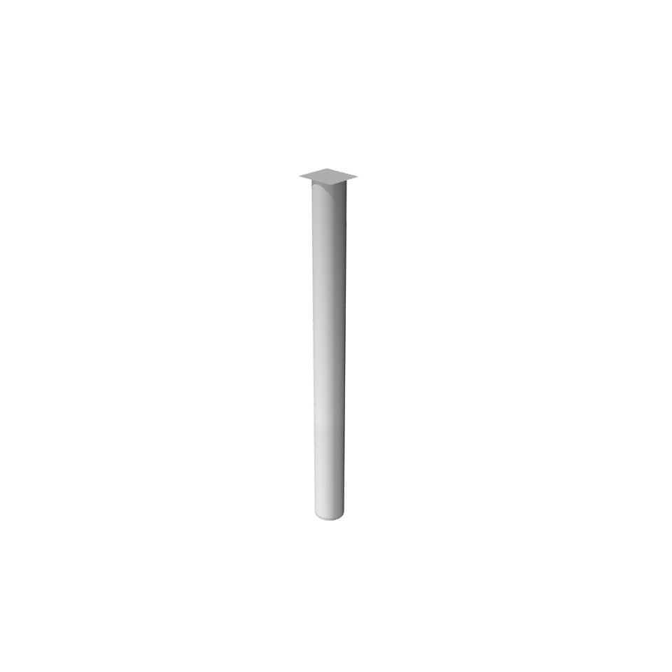 Supporto metallico per raccordo angolare scrivania Artexport Presto ø6 cm - H. 69,5 cm - Grigio alluminio-0 - Loveoffice
