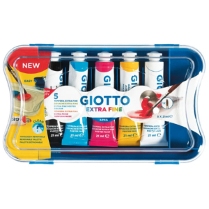Tubetti tempera GIOTTO - 21 ml (conf.5+1 pennello)-0