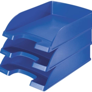 Vaschette portadocumenti Leitz Plus Standard Wow - 25,5x36x7 cm - Blu fiordaliso (conf.5)-0