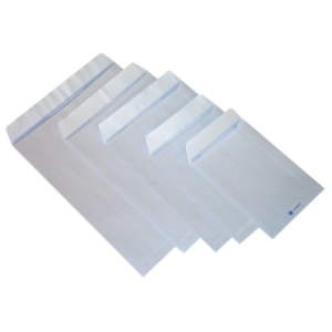 Buste a sacco con strip Pigna - Bianco - 19x26 cm - 80 g/m² - strip - 0029472 (conf.500)-0