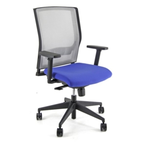 Sedia ufficio ergonomica semidirezionale X RAY - fili di luce - Blu-0