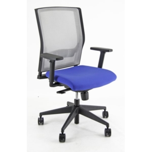 Sedia ergonomica semidirezionale X RAY UNISIT - ignifugo - Blu -0