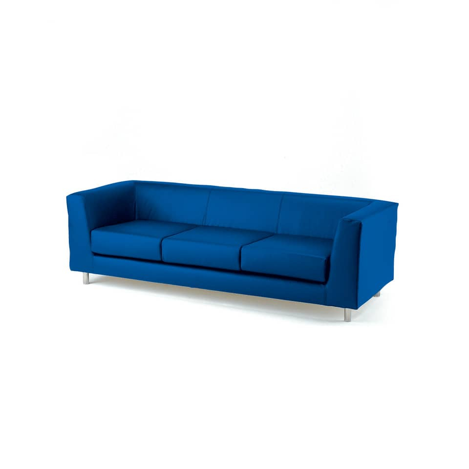 Divano 3 posti - divano sala attesa QUAD UNISIT - fili di luce - Blu - QD3/F11-0 - Loveoffice