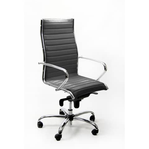 Sedia direzionale POLLUX NEW UNISIT - fili di luce - Grigio - Braccioli inclusi-0 - Loveoffice