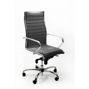 Sedia direzionale POLLUX NEW UNISIT - ignifugo - Grigio - Braccioli inclusi-0