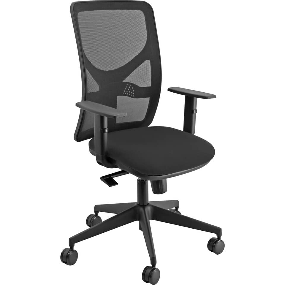 sedia ufficio direzionale nera modello PENTAGON Y 10 in polipropilene - Loveoffice
