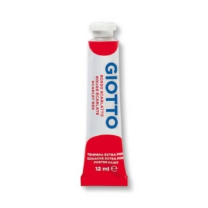 Tubetti tempera GIOTTO - 12 ml - Rosso scarlatto - 3520 08 (conf.6)-0