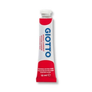 Tubetti tempera GIOTTO - 12 ml - Rosso Carminio - 3520 09 (conf.6)-0
