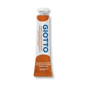 Tubetti tempera GIOTTO - 12 ml - terra di siena naturale - 3520 20 (conf.6)-0
