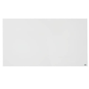 Lavagna magnetica in vetro linea Diamond Nobo - Bianco - 71,1x126 cm-0