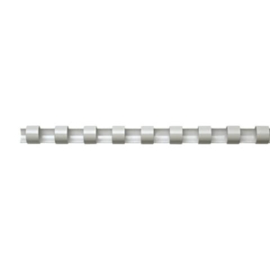 Dorsi plastici a 21 anelli Fellowes - 19 mm - 150 pagine - Bianco - 5347405 (conf.100)-0